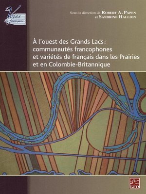 cover image of A l'ouest des Grands Lacs
